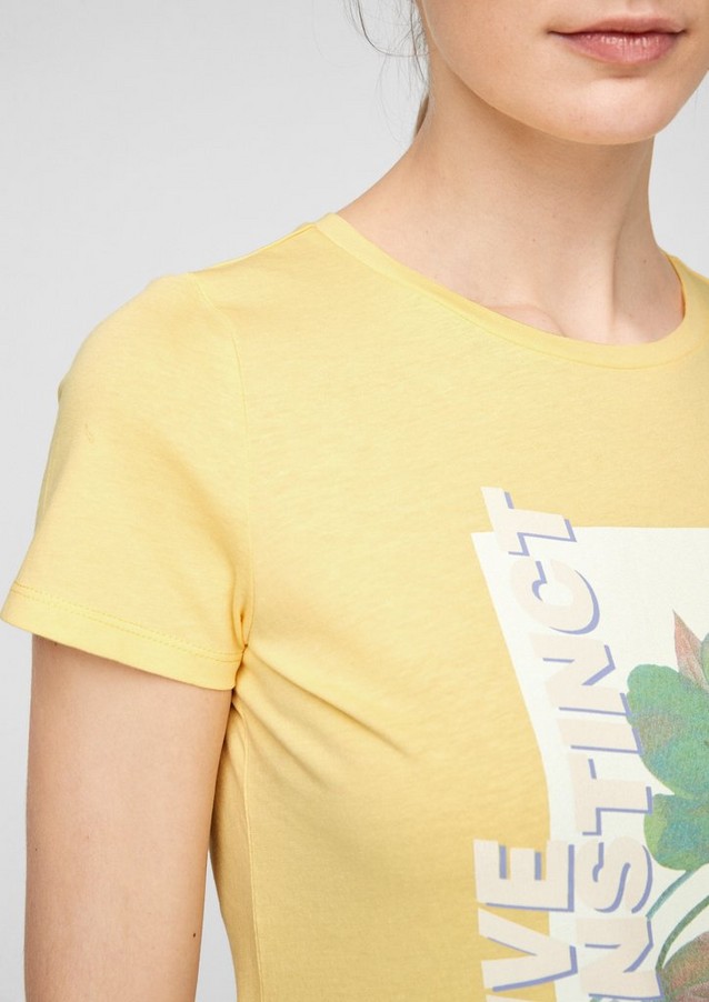 Femmes Shirts & tops | T-shirt en jersey à motif sur le devant - EL14194