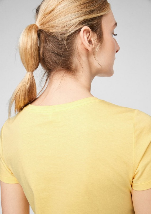 Femmes Shirts & tops | T-shirt en jersey à motif sur le devant - EL14194