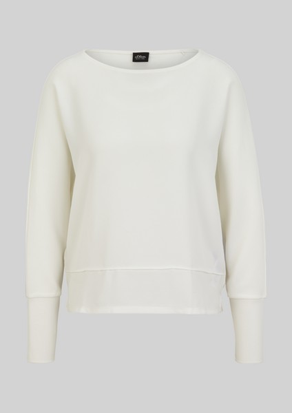 Damen Shirts & Tops | Fabricmix-Shirt mit Rippbündchen - LP76064