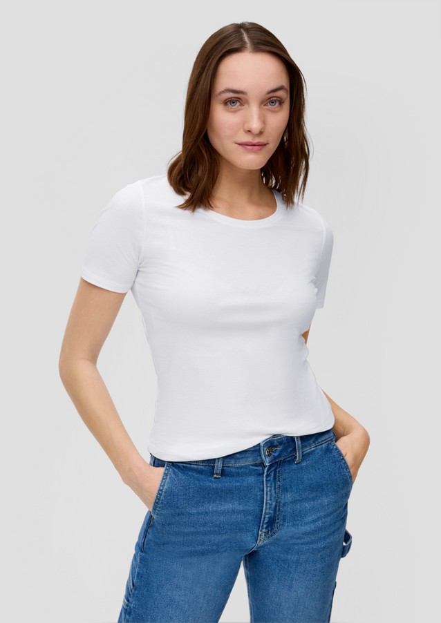 Femmes Shirts & tops | T-shirt en jersey à encolure ronde - UB63880
