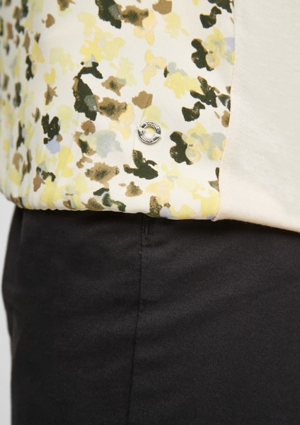 Damen Shirts & Tops | 3/4-Arm-Shirt im Fabric-Mix - SG92733