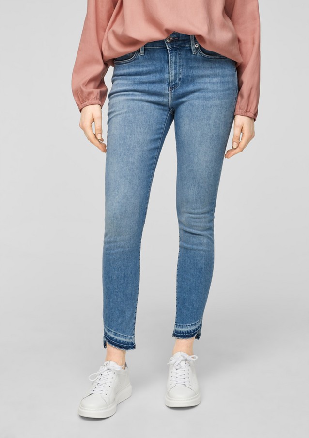Femmes Jeans | Skinny Fit : jean à franges - RP50659
