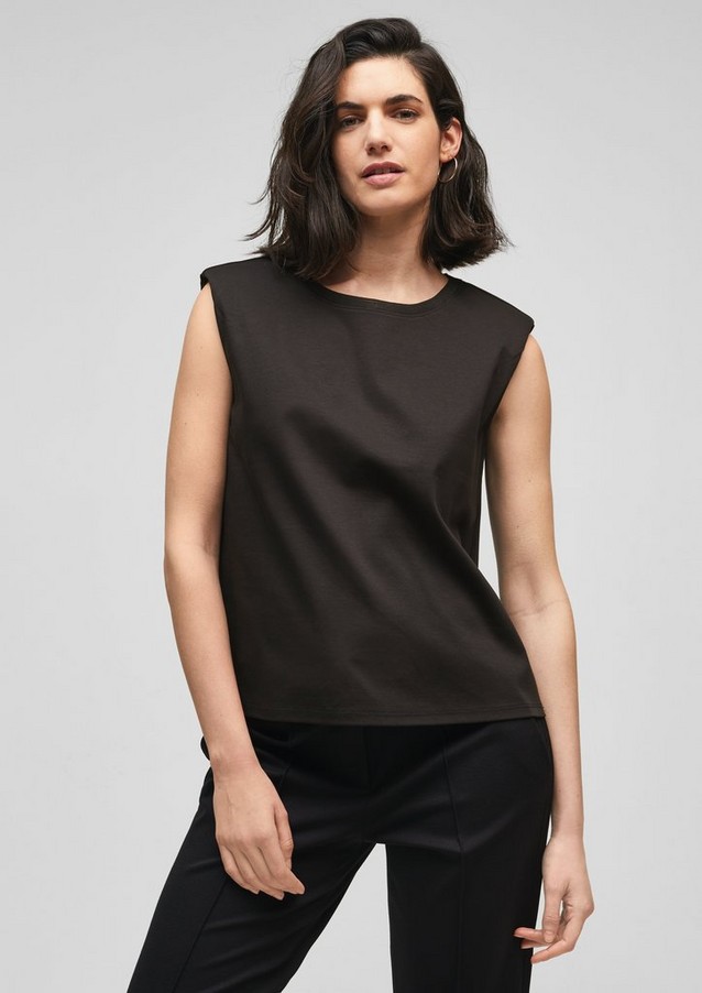 Damen Shirts & Tops | T-Shirt aus feinem Jersey - FT21049