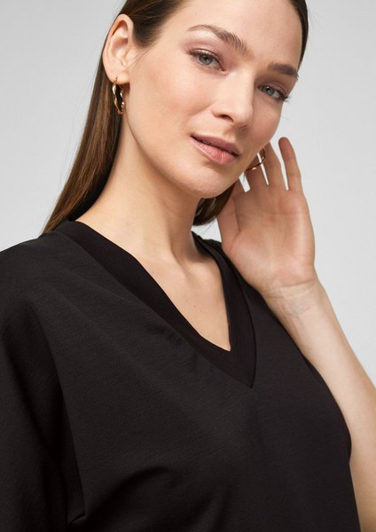 Damen Shirts & Tops | Lyocellmix-Shirt im cleanen Style - HW30067