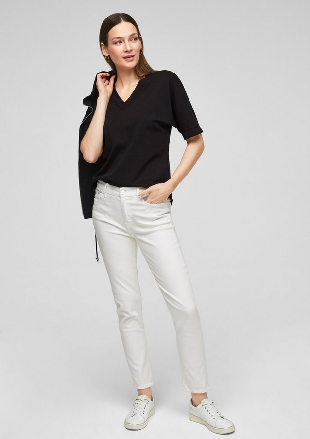 Damen Shirts & Tops | Lyocellmix-Shirt im cleanen Style - HW30067
