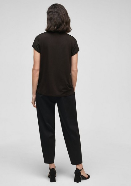 Femmes Shirts & tops | T-shirt à encolure en V animé d'un détail plissé - SA90840