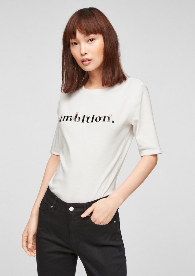Femmes Shirts & tops | T-shirt imprimé sur le devant - EI29522
