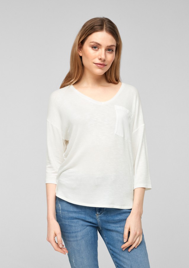 Damen Shirts & Tops | Jerseyshirt mit Satin-Tasche - TB71025