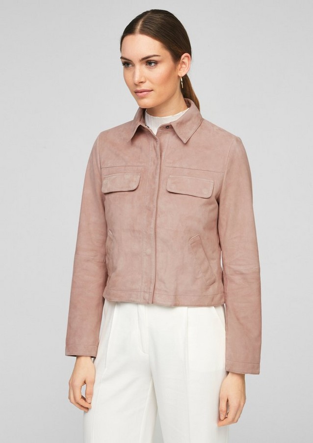 Damen Jacken | Jacke aus softem Veloursleder - JO93850