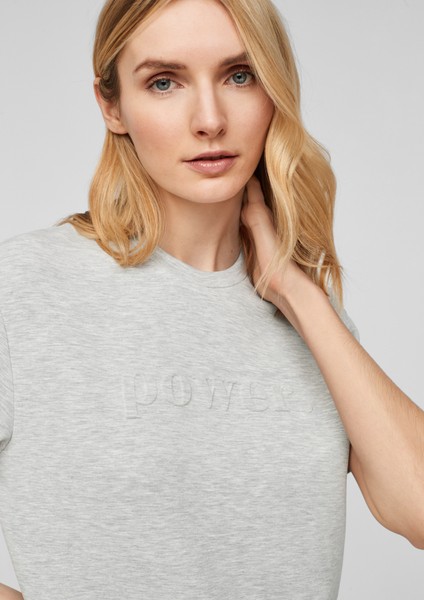 Damen Shirts & Tops | Shirt mit geprägtem Schriftzug - DA04336