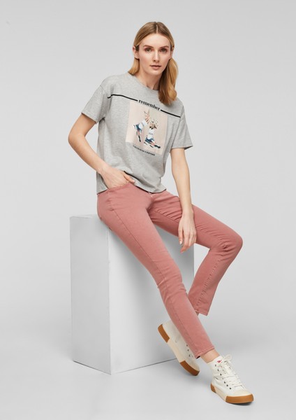 Damen Shirts & Tops | T-Shirt mit beidseitigem Print - XJ87312