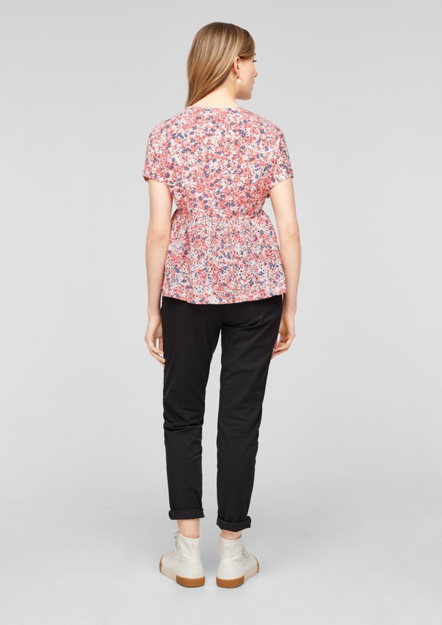 Damen Shirts & Tops | Gemustertes Shirt mit Lochstickerei - CZ04087