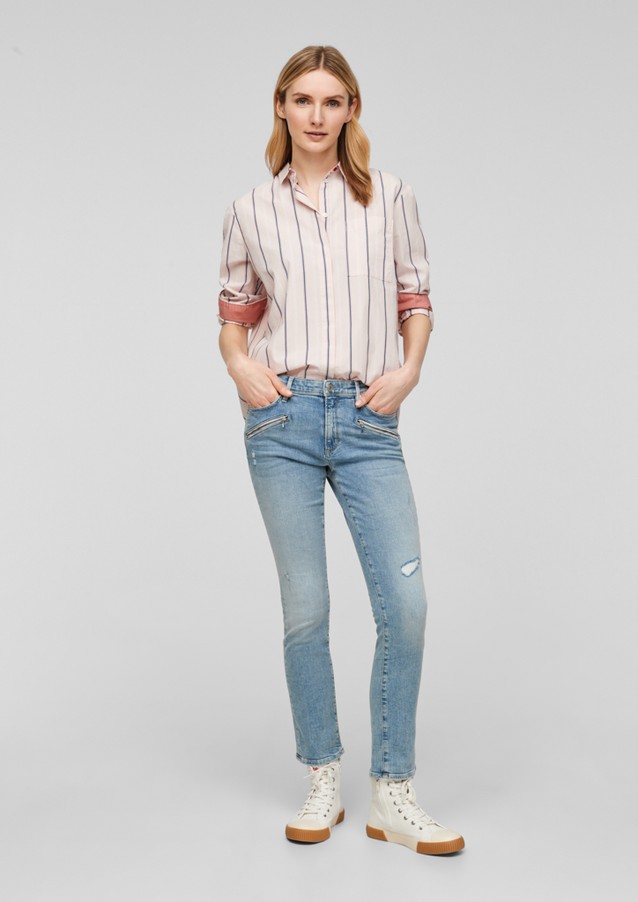 Femmes Jeans | Slim Fit : jean usé Slim leg - SB80771