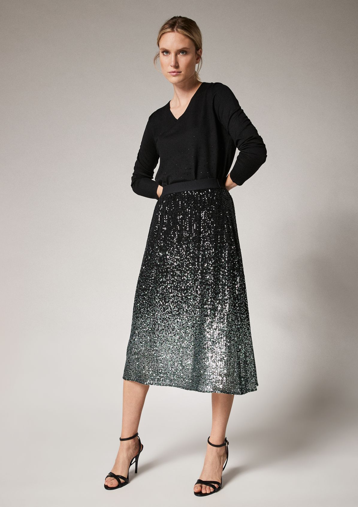Midi skirt with an ombré effect from comma