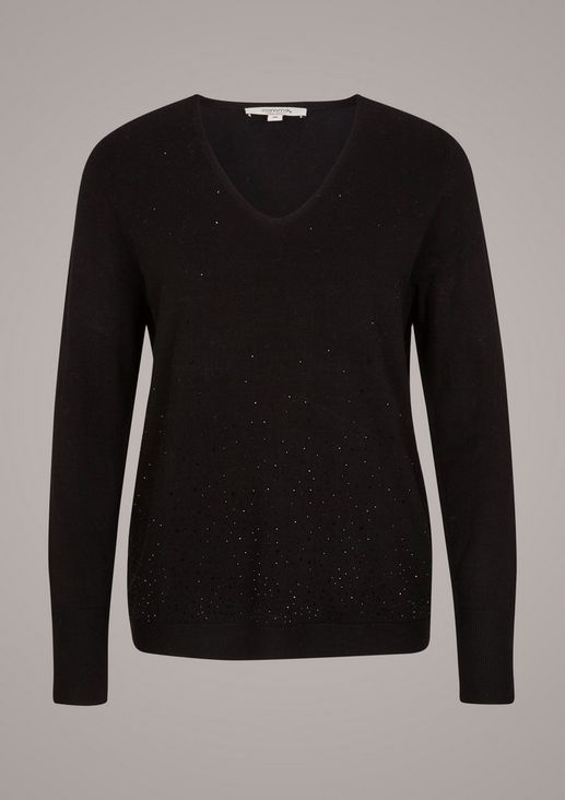 Jumper with rhinestones from comma