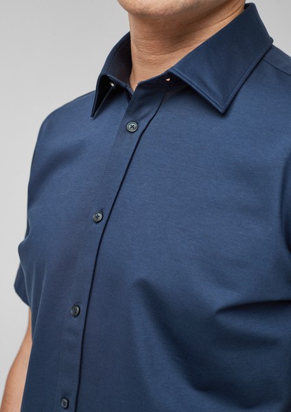 Men Shirts | Slim Fit: Jersey piqué top - IA27674