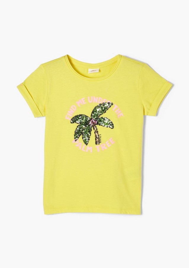 Junior Kids (sizes 92-140) | T-shirt with a sequin motif - AT43955