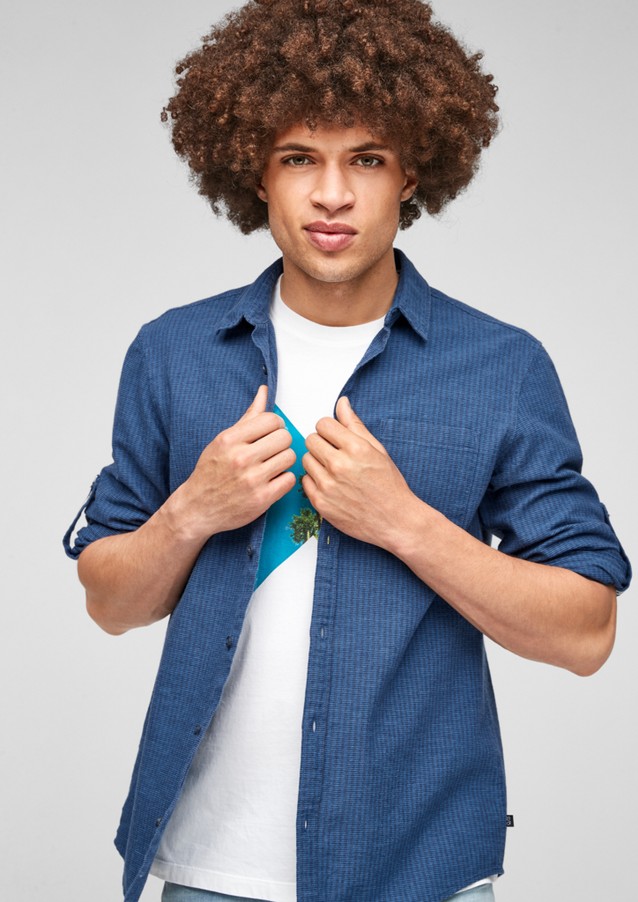 Hommes Chemises | Extra Slim Fit : chemise en lin mélangé - HM02943