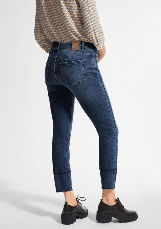 Slim Fit: Jeans mit Waschung 