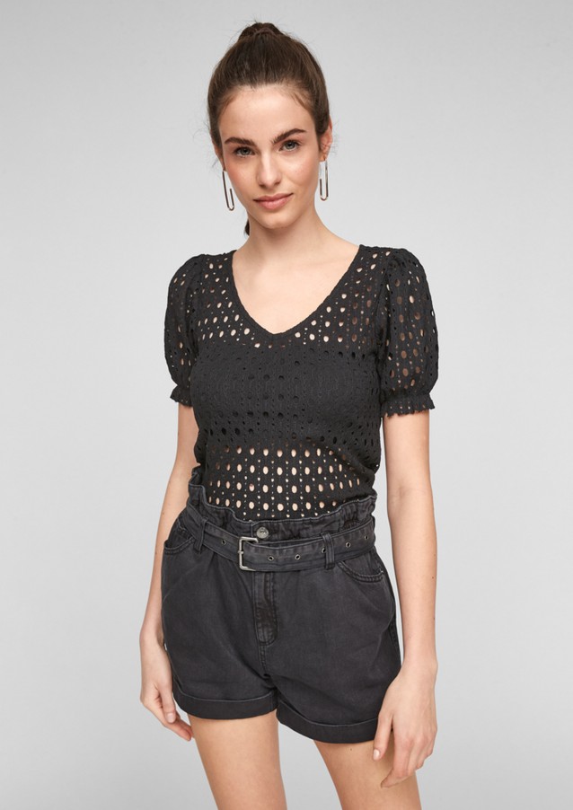 Damen Shirts & Tops | Shirt mit Lochmuster - XO80070