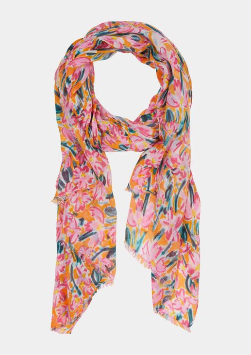 Lightweight scarf with an all-over pattern from comma