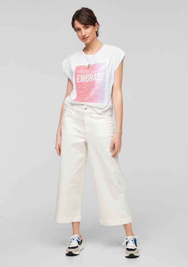Damen Shirts & Tops | Lockeres T-Shirt mit Pailletten - TR62842