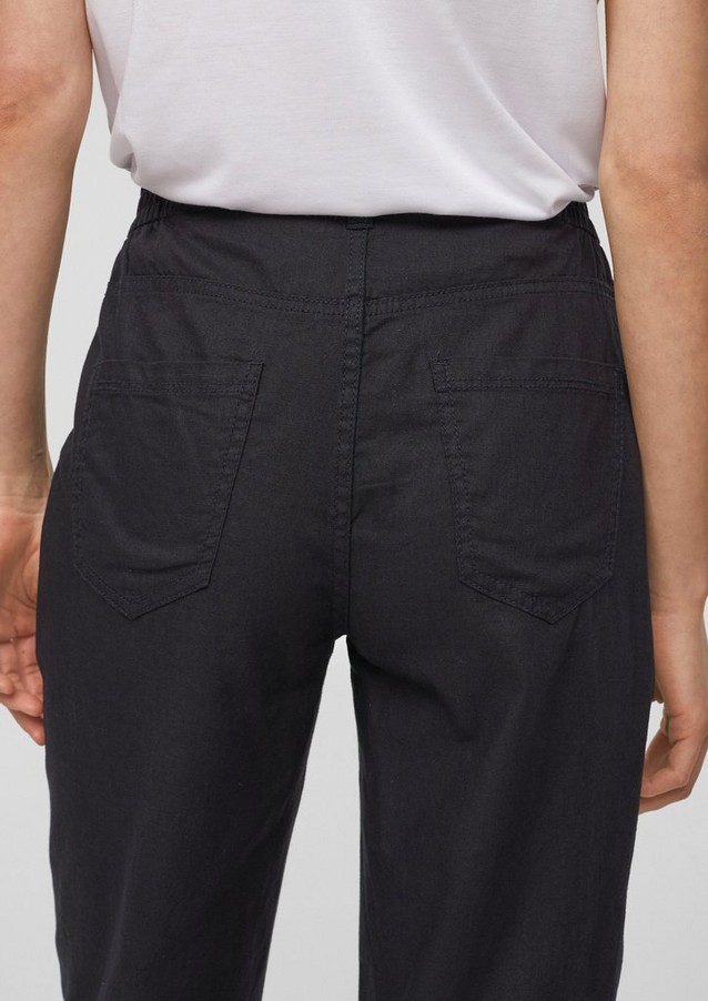 Femmes Pantalons | Regular Fit : pantalon en lin mélangé - TU18843