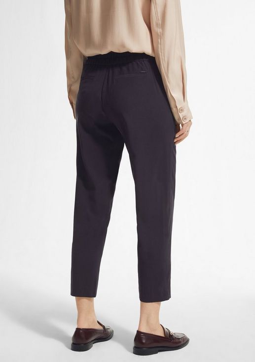 Woven fabric trousers with a drawstring from comma