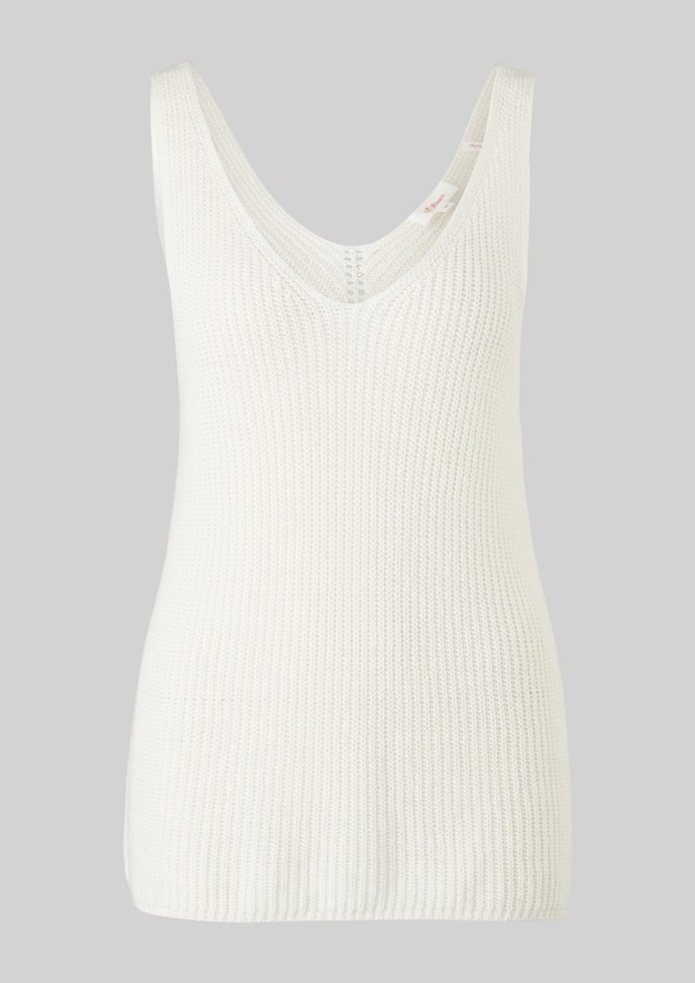 Damen Shirts & Tops | Stricktop aus Leinenmix - MG09454