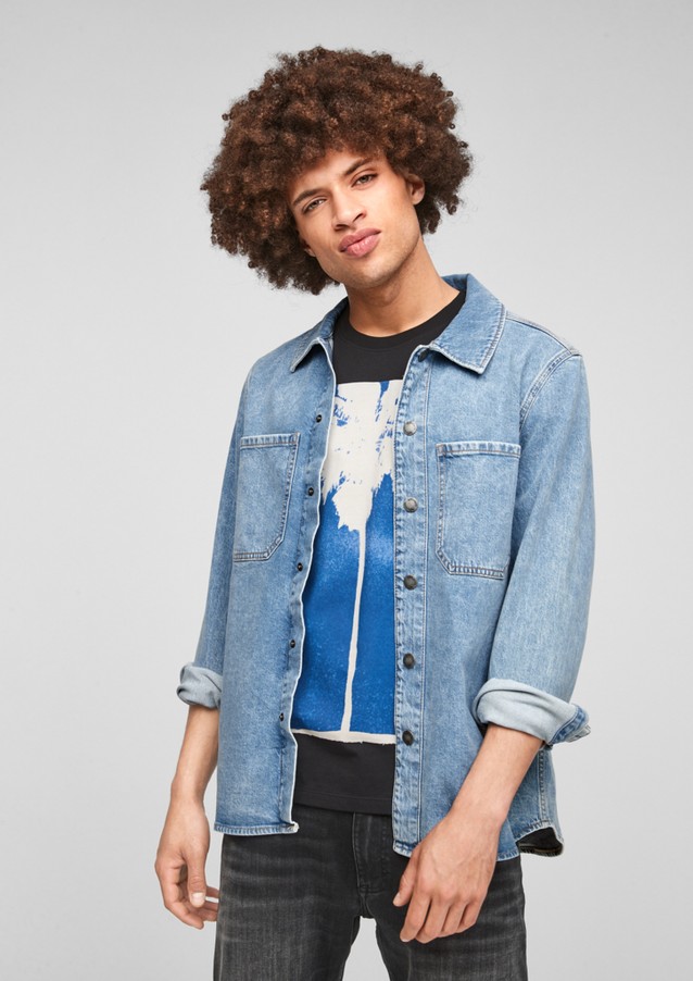 Hommes Chemises | Extra Slim Fit : chemise en jean - UE30654