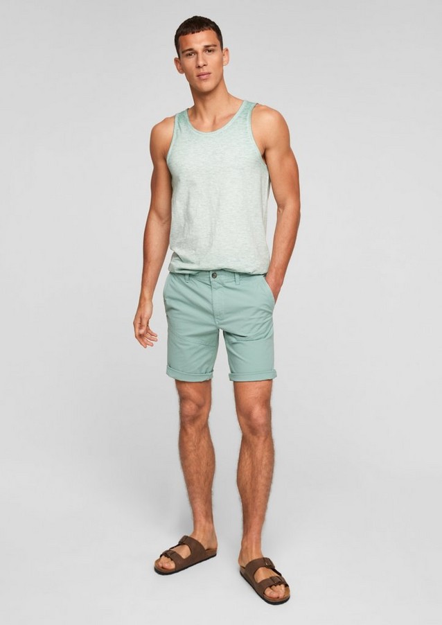 Men Bermuda Shorts | Regular: cotton Bermudas - OF61799