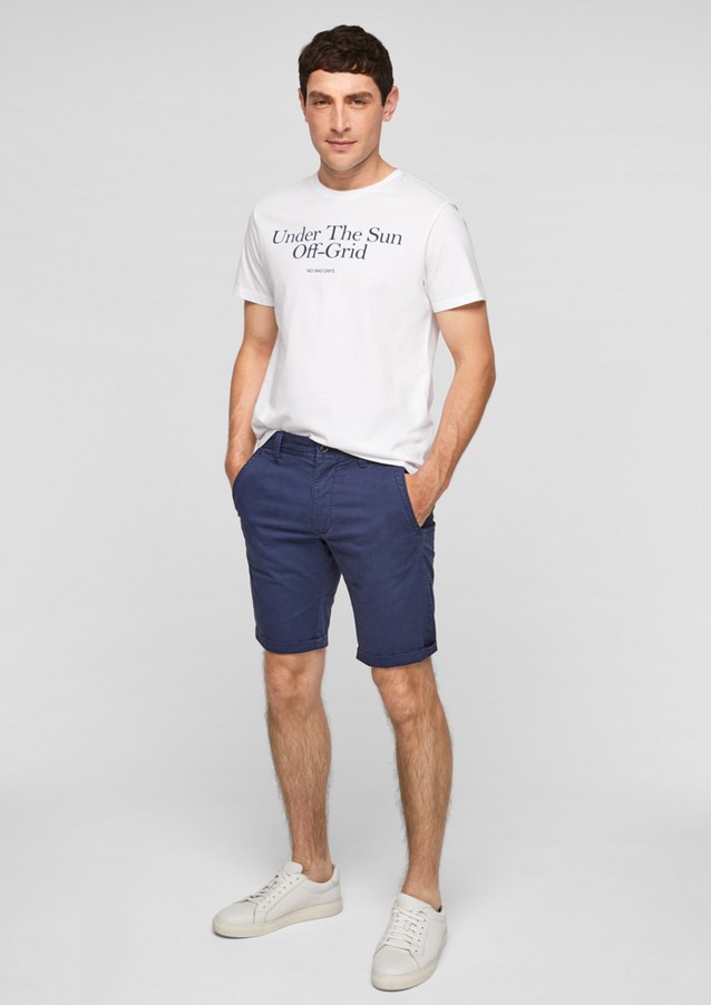 Men Bermuda Shorts | Slim: patterned Bermudas - QL45075