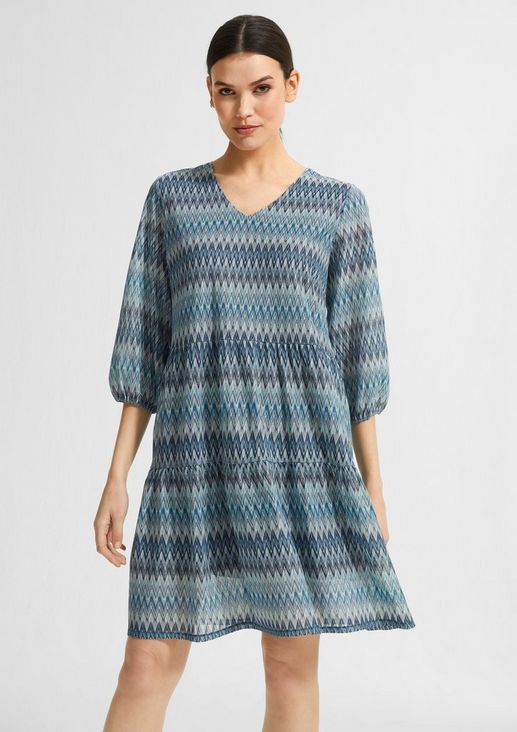 Loose dress in a textured knit from comma