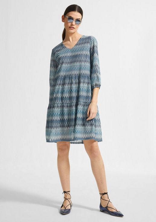 Loose dress in a textured knit from comma
