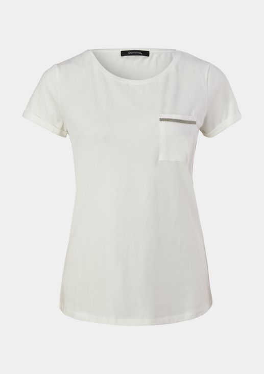 Modalmix-Shirt mit Brusttasche 