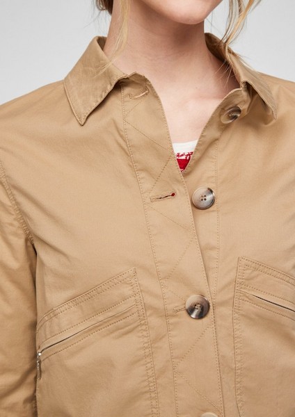 Women Jackets | Short cotton bomber jacket - AC37612