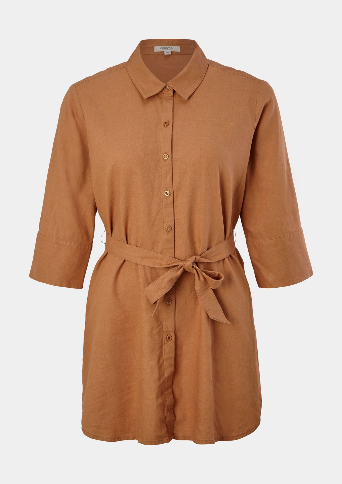 Long blouse with tie-around belt from comma