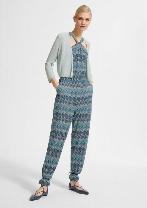 Jumpsuit with a zigzag pattern from comma