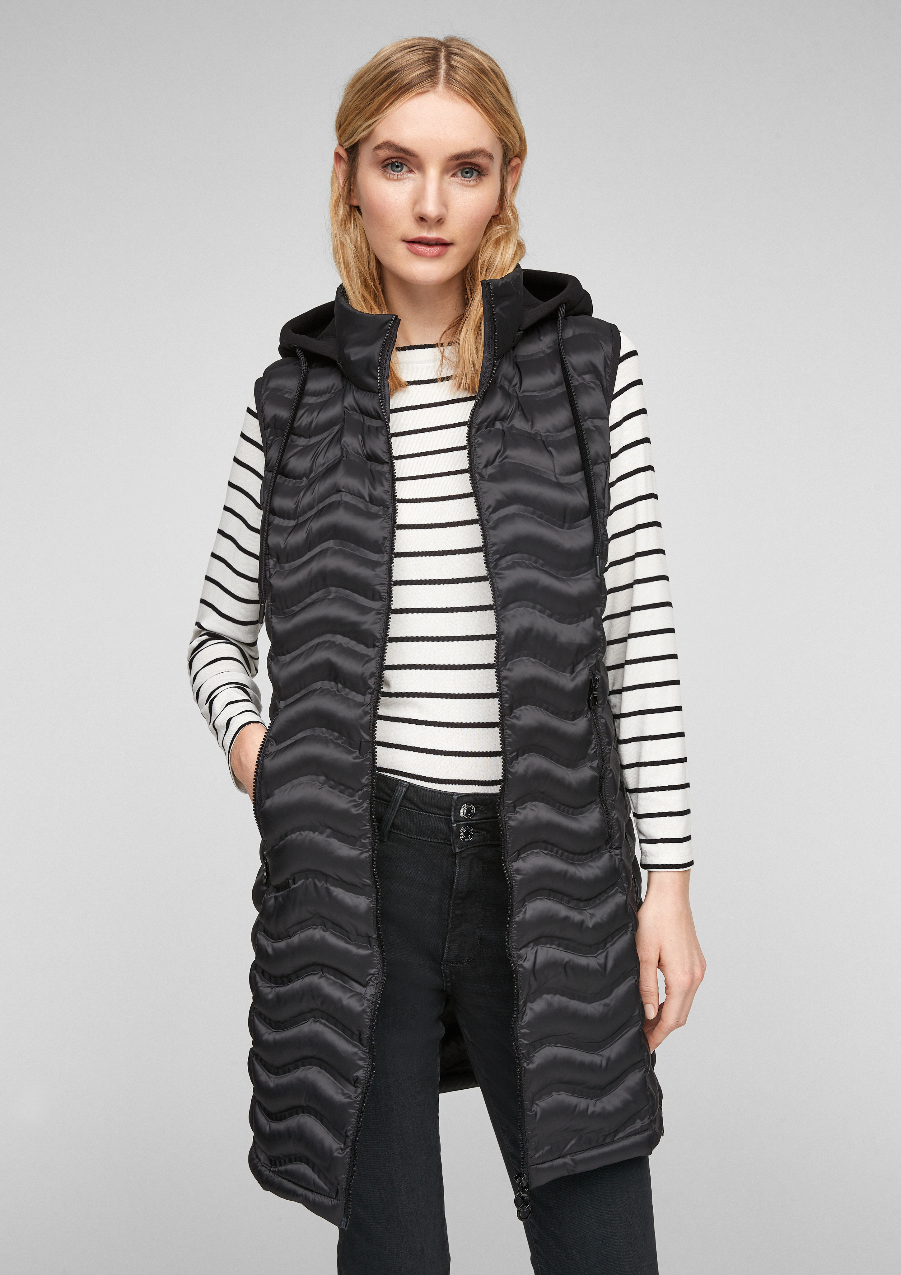 steppweste damen s oliver schwarz