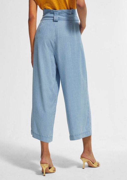 Wide trousers in lyocell denim from comma