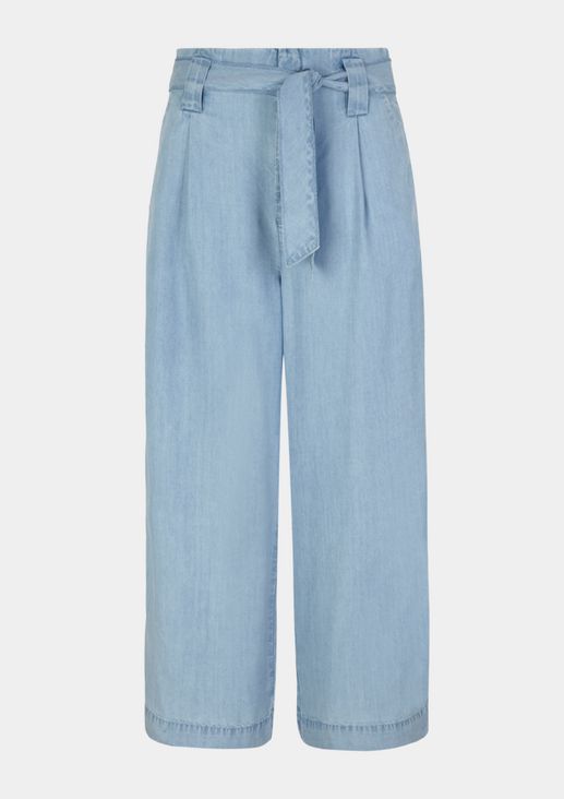 Wide trousers in lyocell denim from comma