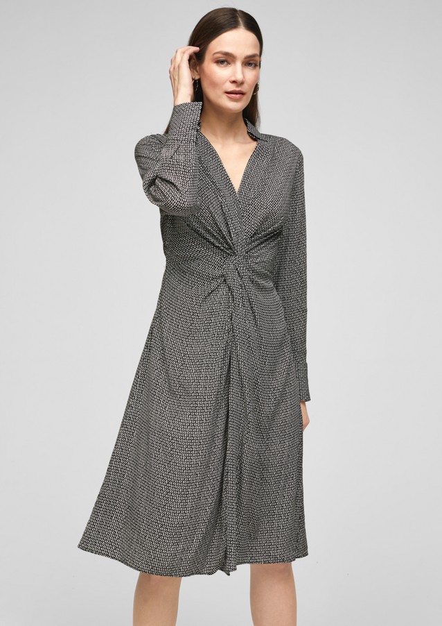 Femmes Robes | Robe en viscose à détail noué - GA43273