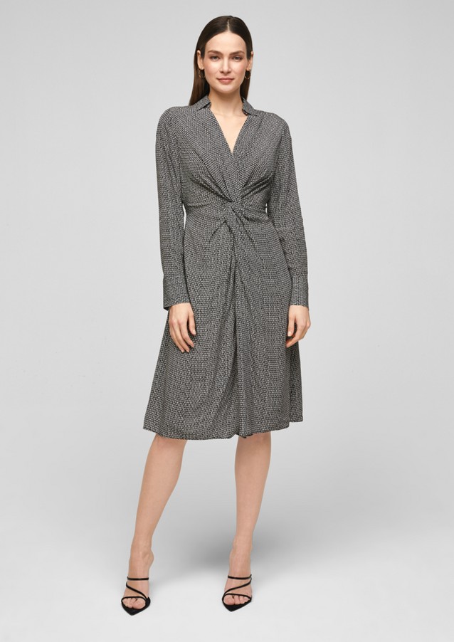 Femmes Robes | Robe en viscose à détail noué - GA43273