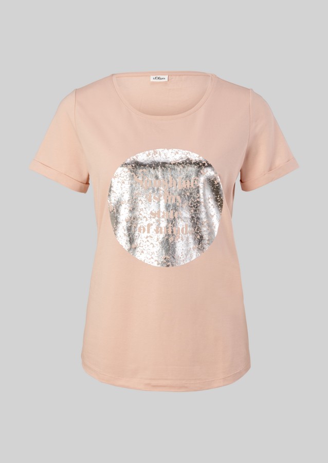 Femmes Shirts & tops | T-shirt en modal à imprimé sur le devant - XM19375