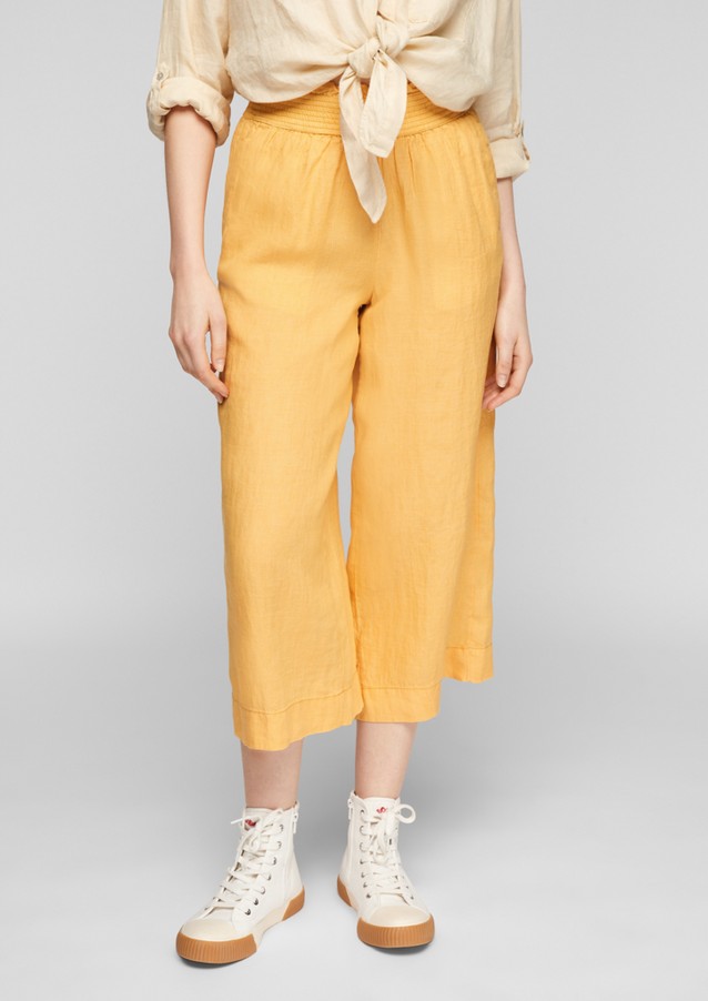 Women Trousers | Regular Fit: Linen culottes - OZ65006