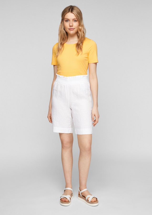 Femmes Shorts | Regular Fit : short en lin - CO07109