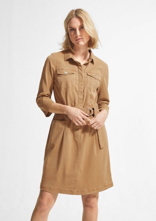 Lyocell blend twill dress from comma