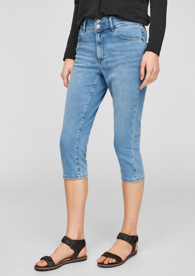 Women Jeans | Slim Fit: Stretch denim capris - DK56352