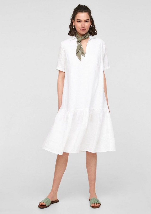 Pure linen tiered dress from s.Oliver