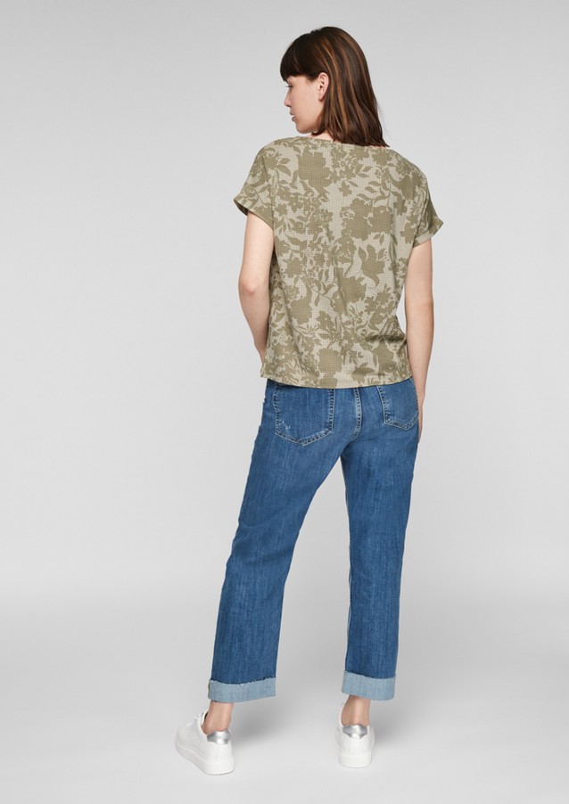 Damen Shirts & Tops | T-Shirt mit Allovermuster - AC31281